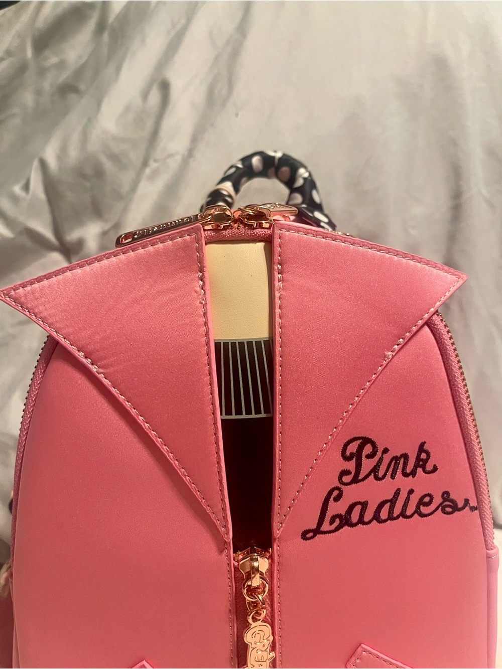 Loungefly Grease Pink Ladies Cosplay Mini Backpack - Picture 3 of 12